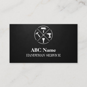 Home improvement and repair handyman services business card