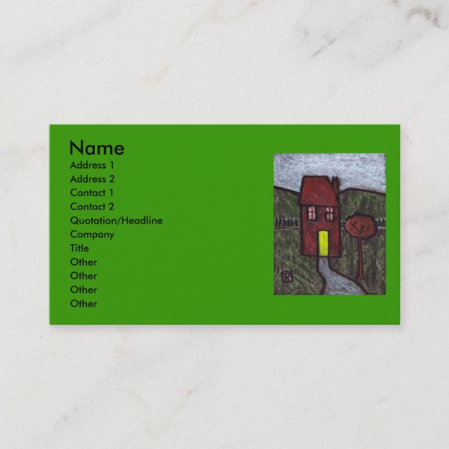 Home Improvement Business Card (Front)