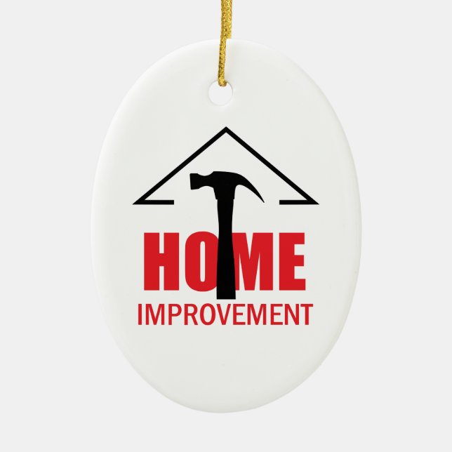 HOME IMPROVEMENT CERAMIC TREE DECORATION (Front)