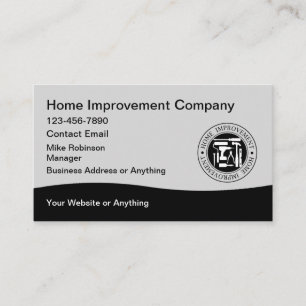 Home Improvement Modern Construction Business Card