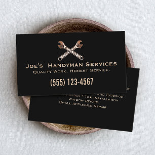 Home Improvement Repair Service Handyman Business Card