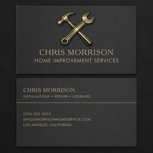 Home Improvement Services Professional  Business Card (Creator Uploaded)