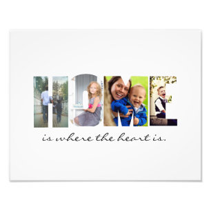 HOME in Your Photos Photo Print