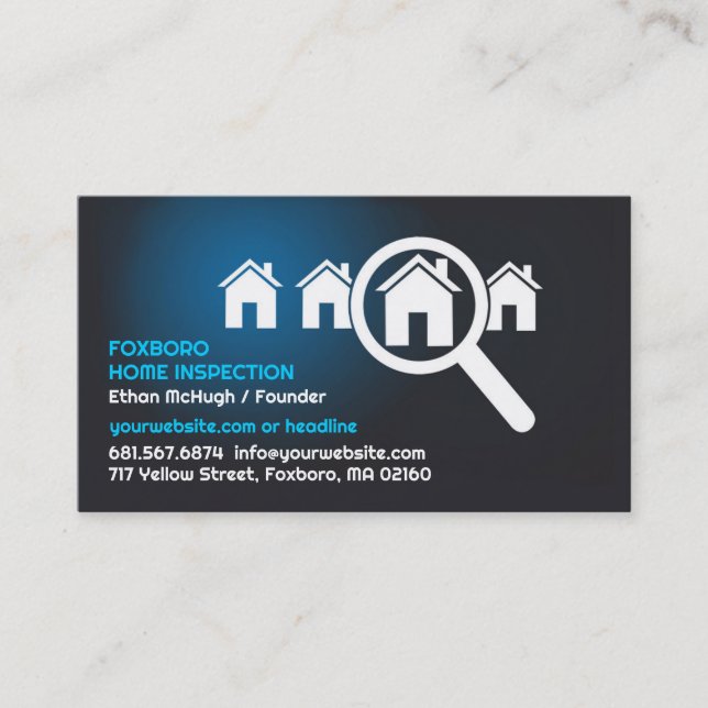 Home Inspection Business Card (Front)