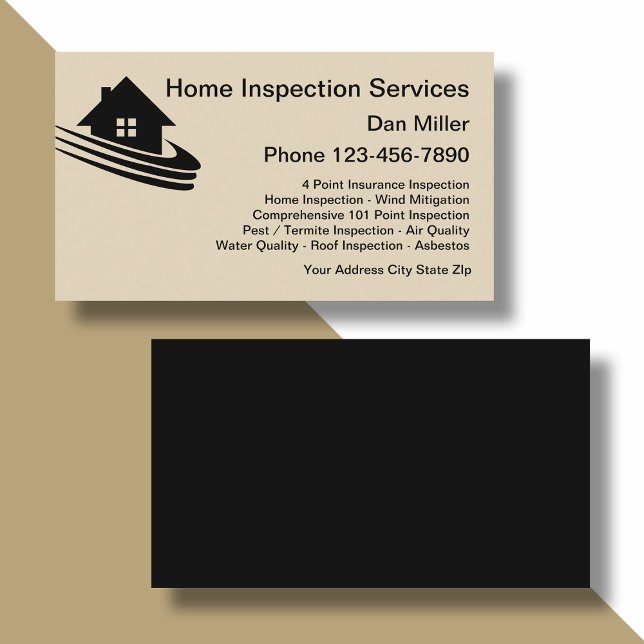 Home Inspection Services Business Card Template (Creator Uploaded)