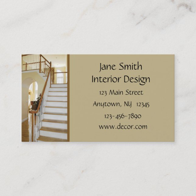 Home Interior Business Card (Front)