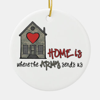 Home is ceramic tree decoration
