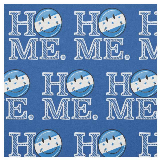 Home is Honduras Smiling Flag Housewarming Fabric (Swatch)