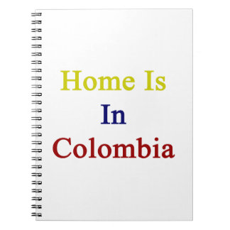 Home Is In Colombia Spiral Notebook