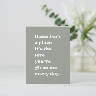 Home Is Love Quote Heartfelt Grandma Card