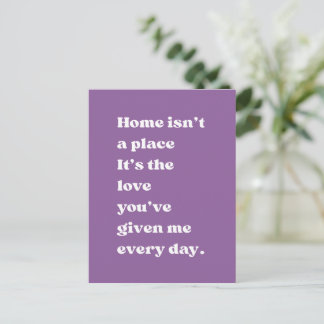 Home Is Love Quote Heartfelt Grandma Card