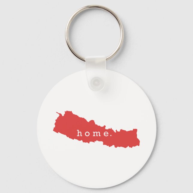 Home is Nepal Key Ring (Front)