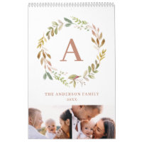 Home is our happy place watercolor foliage photo