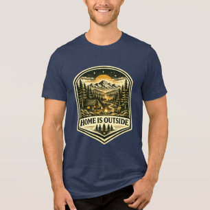 HOME IS OUTSIDE Tri-Blend SHIRT