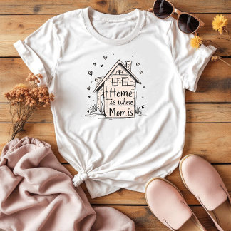 Home Is Where Mum Is | Best Mother's Day T-Shirt