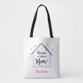Home Is Where Mum Is | Minimalist Mother's Day Tote Bag