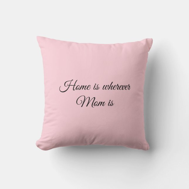 Home is where mum is_Throw Pillow (Front)