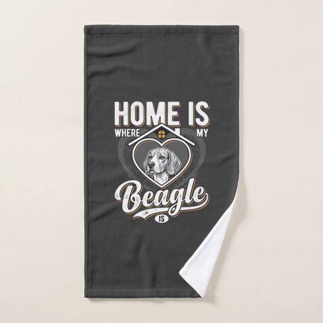 Home Is Where My Beagle Is_1 Hand Towel (Hand Towel)