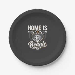 Home Is Where My Beagle Is_1 Paper Plate