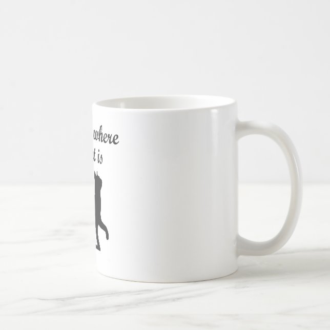 Home Is Where My Cat Is Coffee Mug (Right)
