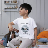 Home is where my cat naps custom pet photo kid's