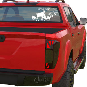 Home is Where MY Goats Are   Window Cling