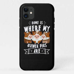 Home Is Where My Guinea Pigs Are Cavy Roddent Case-Mate iPhone Case