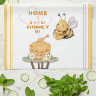 Home is Where My Honey Bee Tea Towel