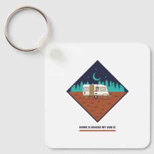 Home Is Where My Van Is Key Ring