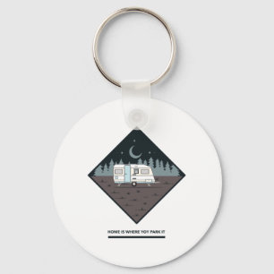 Home Is Where My Van Is Key Ring