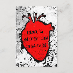 home is where the anatomical heart is invitation