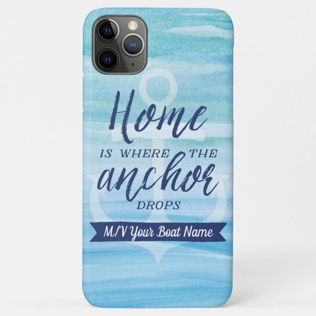 Home is Where the Anchor Drops (Personalised) Case (Back)