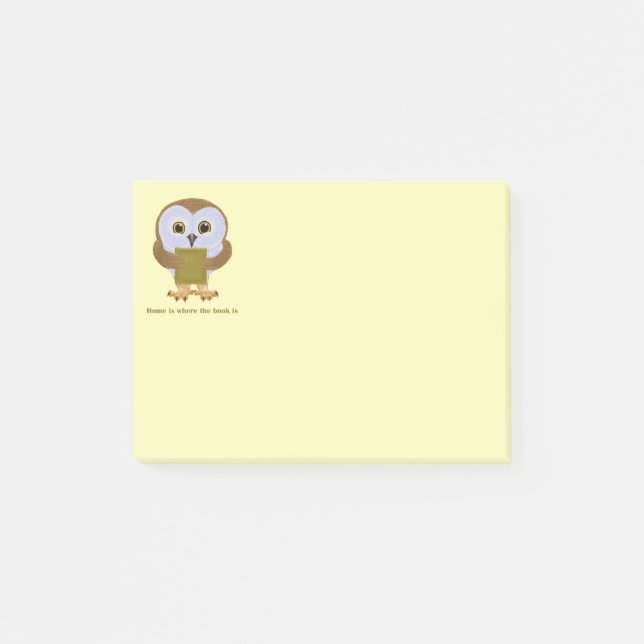 Home Is Where the Book Is Post-it Notes (Front)