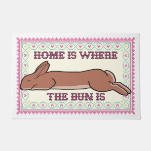 Home is where the BUN is! 24x36 Doormat