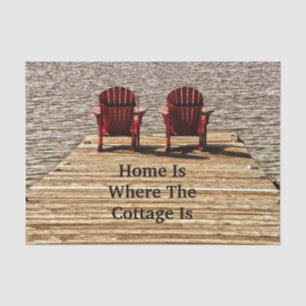 Home Is Where The Cottage Is Tissue Paper