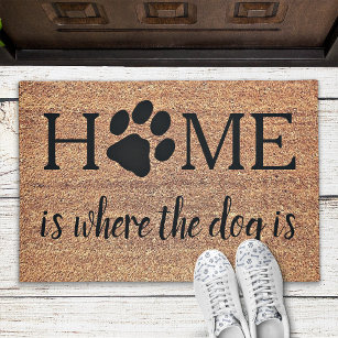 Home Is Where The Dog Is Coir Doormat