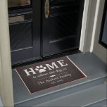 Home Is Where The Dog Is | Pawprint Family Name Doormat<br><div class="desc">This doormat is perfect for dog owners! The template wording is easy to personalise with your family name and established date. You can also easily change the template wording to suit owners of other pets such as cats and rabbits. This doormat is great for Christmas gifting or just to add...</div>