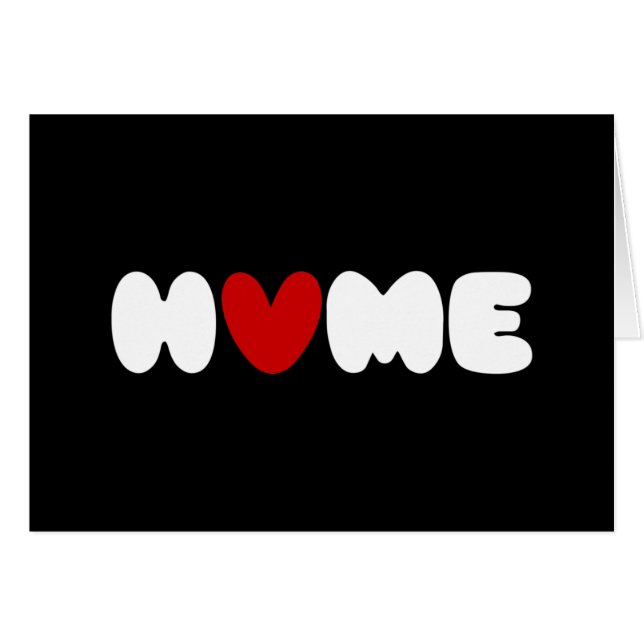 Home Is Where The Heart Is Card (Front Horizontal)