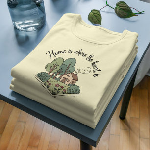Home is Where the Heart Is, Cosy Cottage in Nature Tri-Blend Shirt