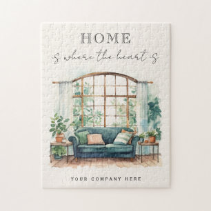 Home is Where the Heart is Cosy Realty Jigsaw Puzzle