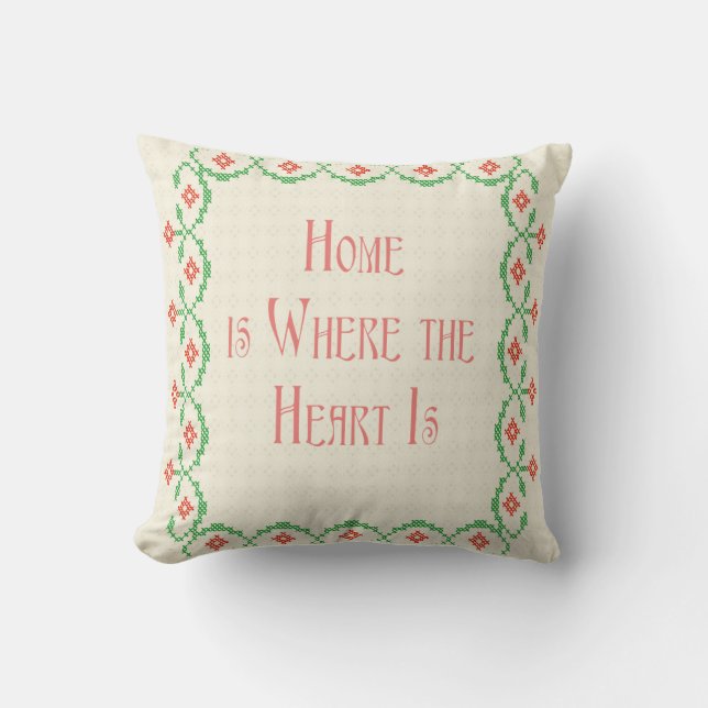 Home is Where the Heart Is Cushion (Front)