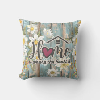 Home Is Where The Heart Is Housewarming Gift Cushion