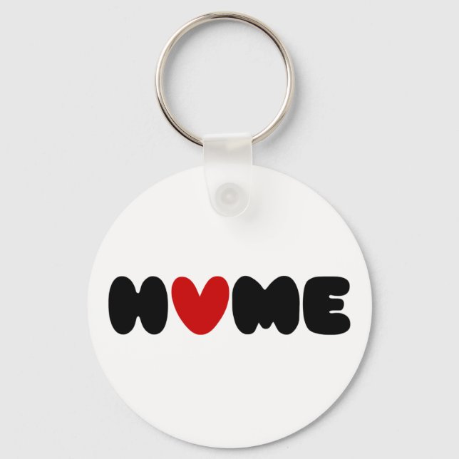 Home Is Where The Heart Is Key Ring (Front)