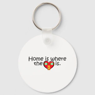 Home Is Where The Heart Is Key Ring