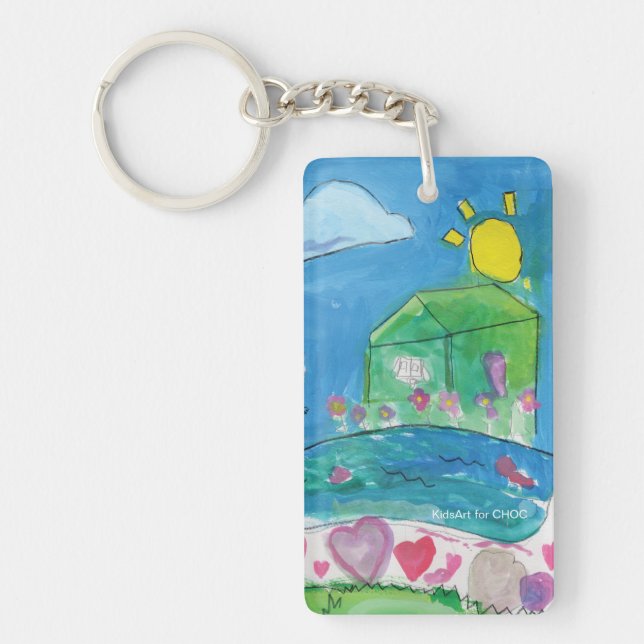 Home is Where the Heart Is - KidsArt for CHOC Key Ring (Front)