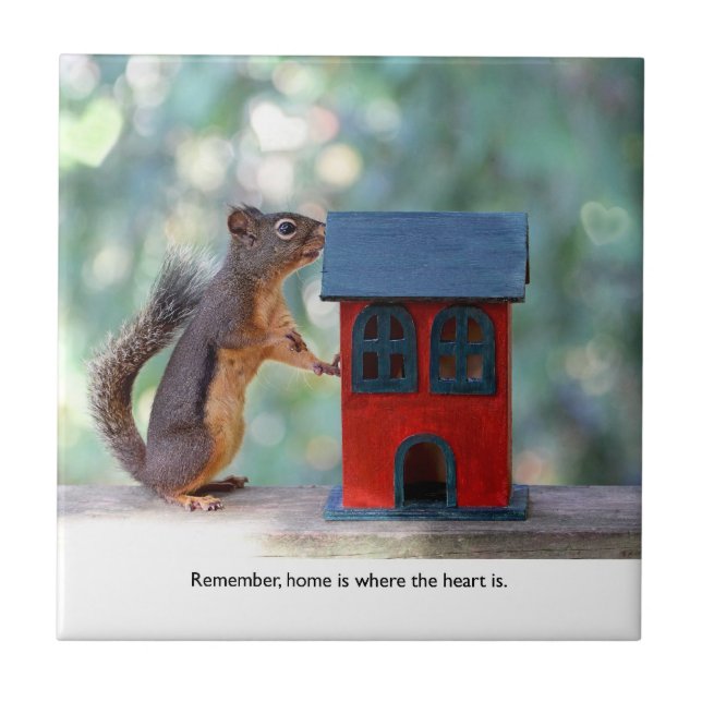 Home is Where the Heart Is Squirrel Tile (Front)