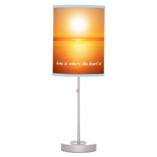 Home is where the heart is sunset desk lamp