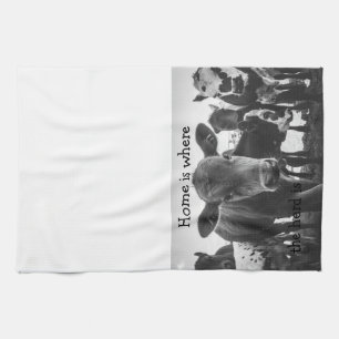 Home is where the herd is kitchen towel