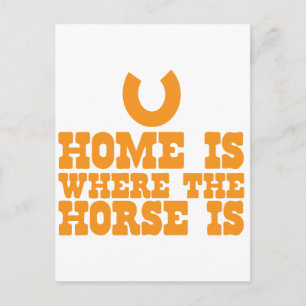 Home is where the Horse is Postcard