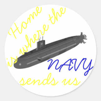 home is where the navy sends us subarine stickers